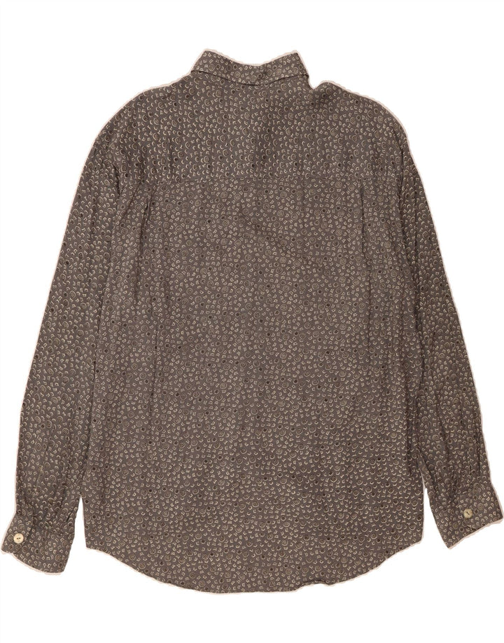 CAVORI Mens Shirt Size 41/42 Large Grey Spotted Viscose Vintage Cavori and Second-Hand Cavori from Messina Hembry 