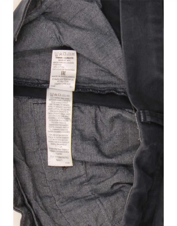 Ανδρικό σορτς Chino Marks & Spencer W32 Βαμβακερό μεσαίο Navy Blue