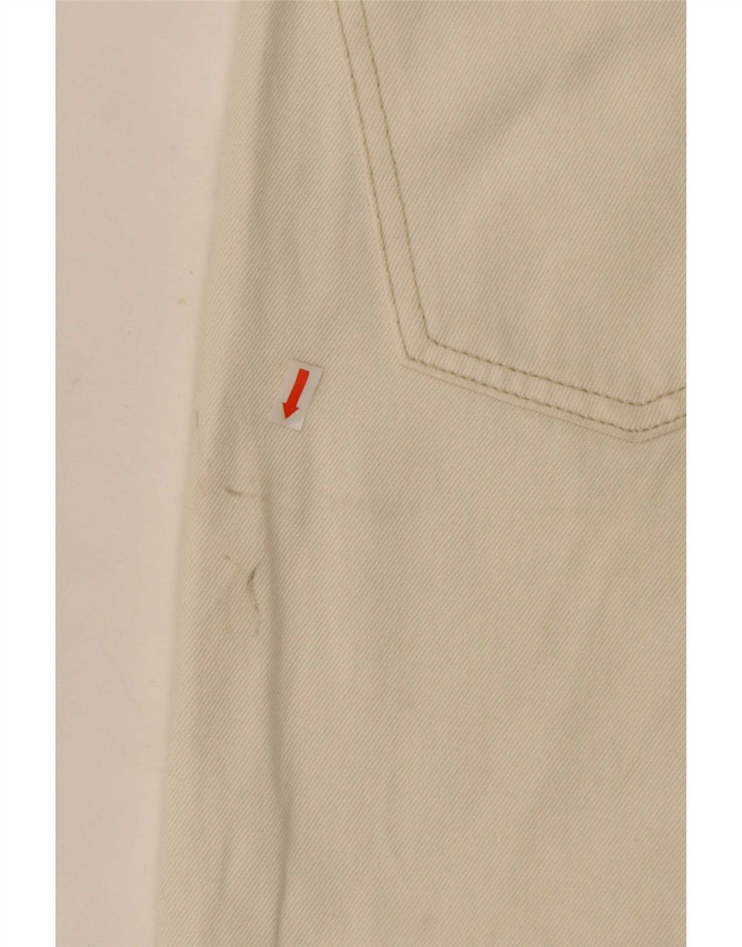 Zara Γυναικείο ίσιο τζιν EU 40 Medium W30 L27 Λευκό βαμβακερό
