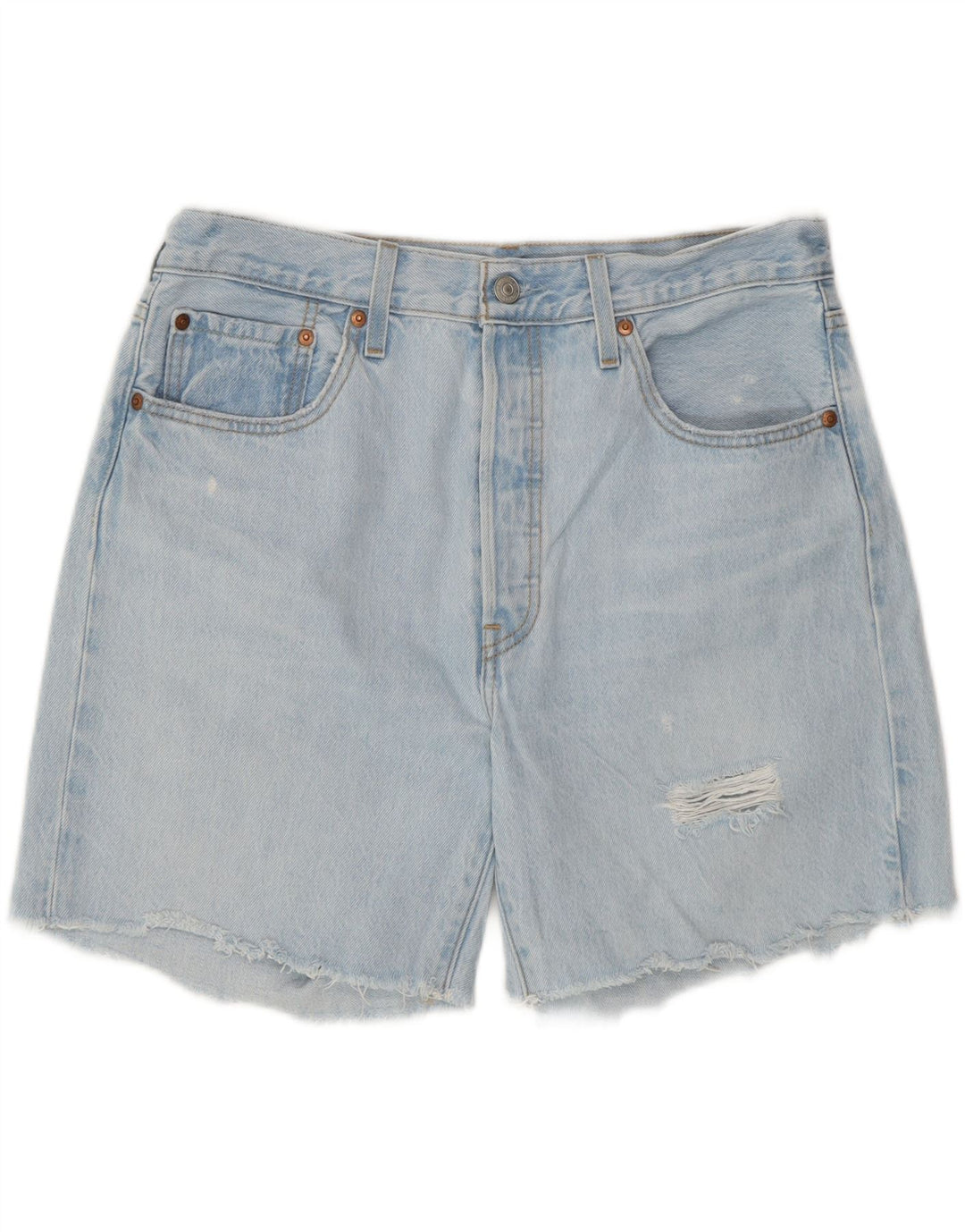 LEVI'S Mens 501 Denim Shorts W31 Medium Blue Cotton Vintage Levi's and Second-Hand Levi's from Messina Hembry 