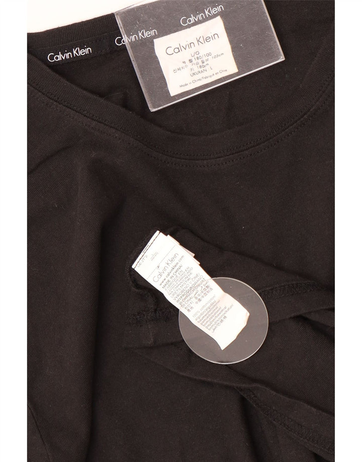 CALVIN KLEIN Ανδρικό τοπ μακρυμάνικο μεγάλο μαύρο βαμβακερό
