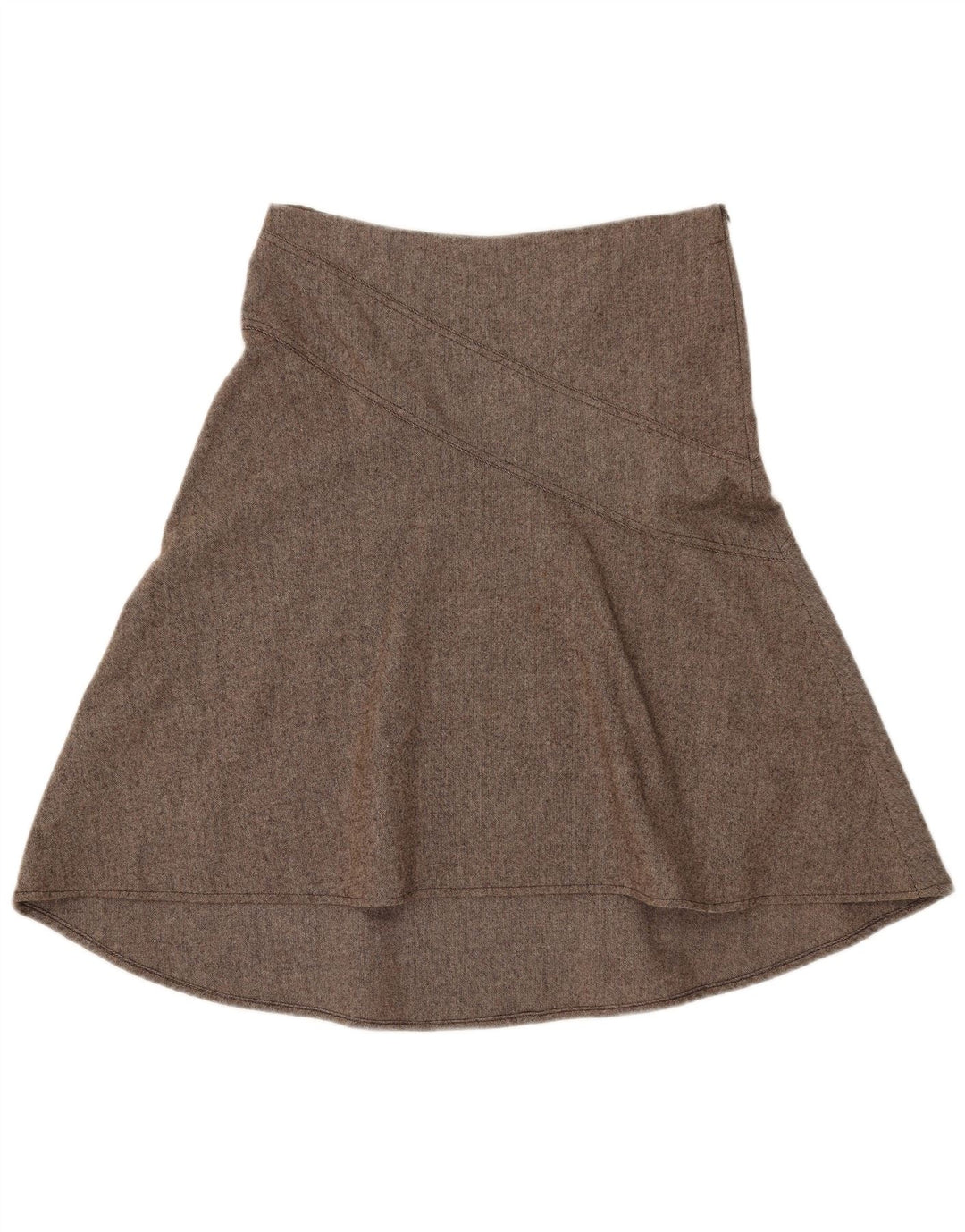 Topshop Γυναικεία Φούστα Α-Line UK 12 Medium W32 Καφέ μαλλί