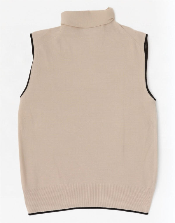 Zara Γυναικείο Γιλέκο Tank Top UK 12 Medium Beige Viscose