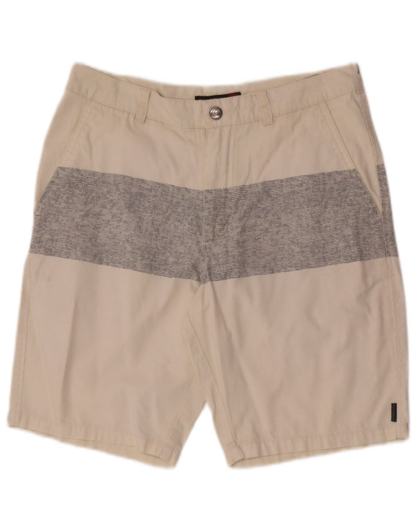 Ανδρικό σορτς Chino Quiksilver W28 Small Beige Colourblock Βαμβακερό