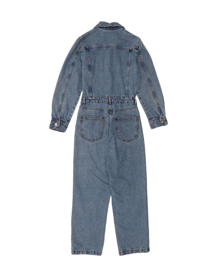 Zara Γυναικεία Τζιν Ολόσωμη φόρμα UK 10 Small Blue Cotton