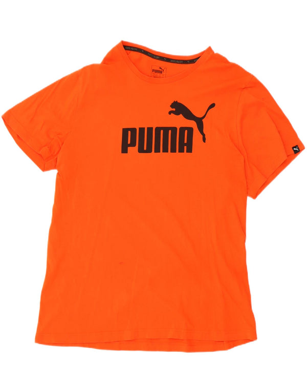 Ανδρικό γραφικό μπλουζάκι Puma XL πορτοκαλί βαμβακερό