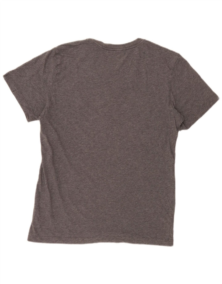 Μπλουζάκι Nike ανδρικό Dri Fit γραφικό μπλουζάκι, μικρό γκρι βαμβακερό