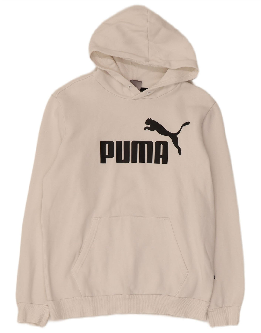 Ανδρικό γραφικό κουκούλα PUMA, μικρό λευκό βαμβακερό