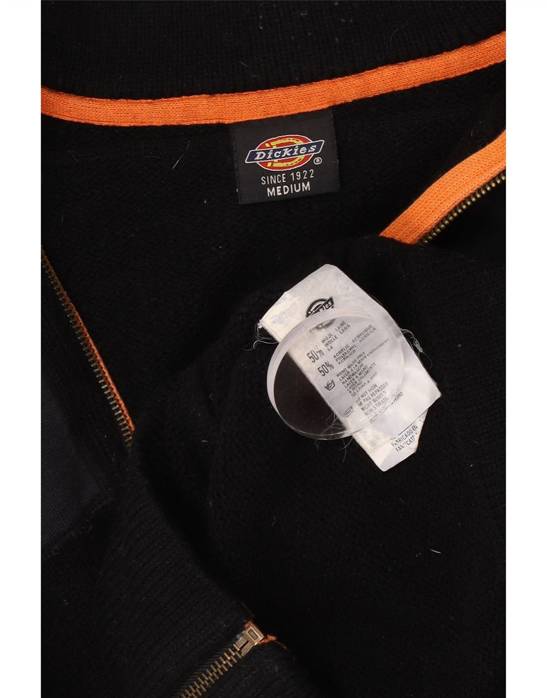 Ανδρικό πουλόβερ γραφικής ζακέτας Dickies, μεσαίο μαύρο χρώμα, μαλλί