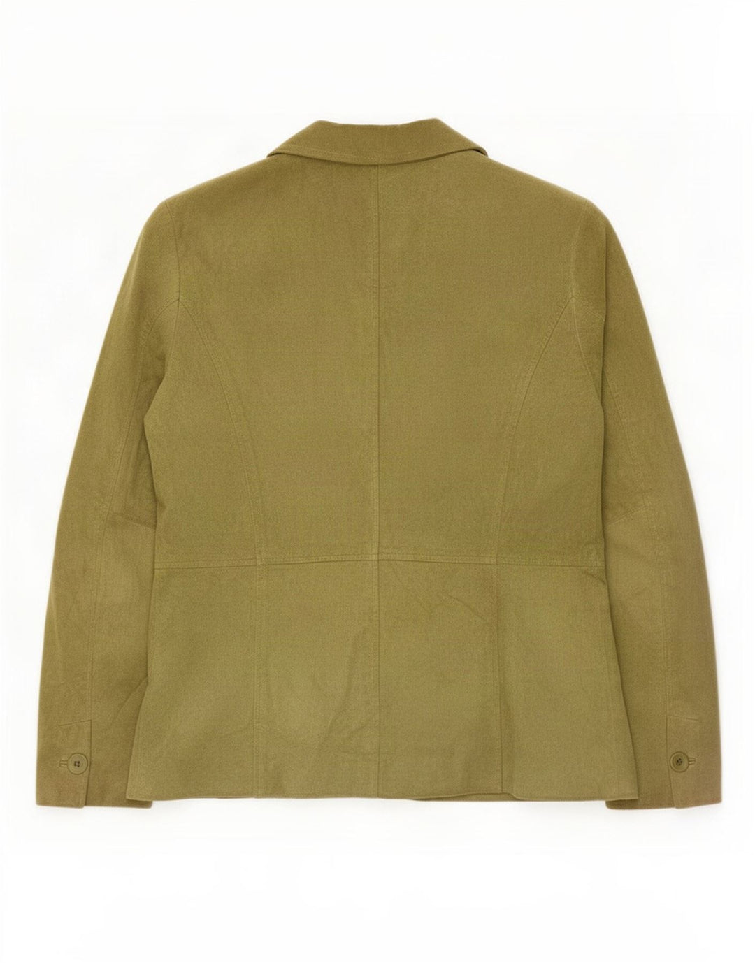 Liz Claiborne Γυναικείο τζάκετ με 2 κουμπιά Suede Blazer US 6 Μεσαίο πράσινο δέρμα