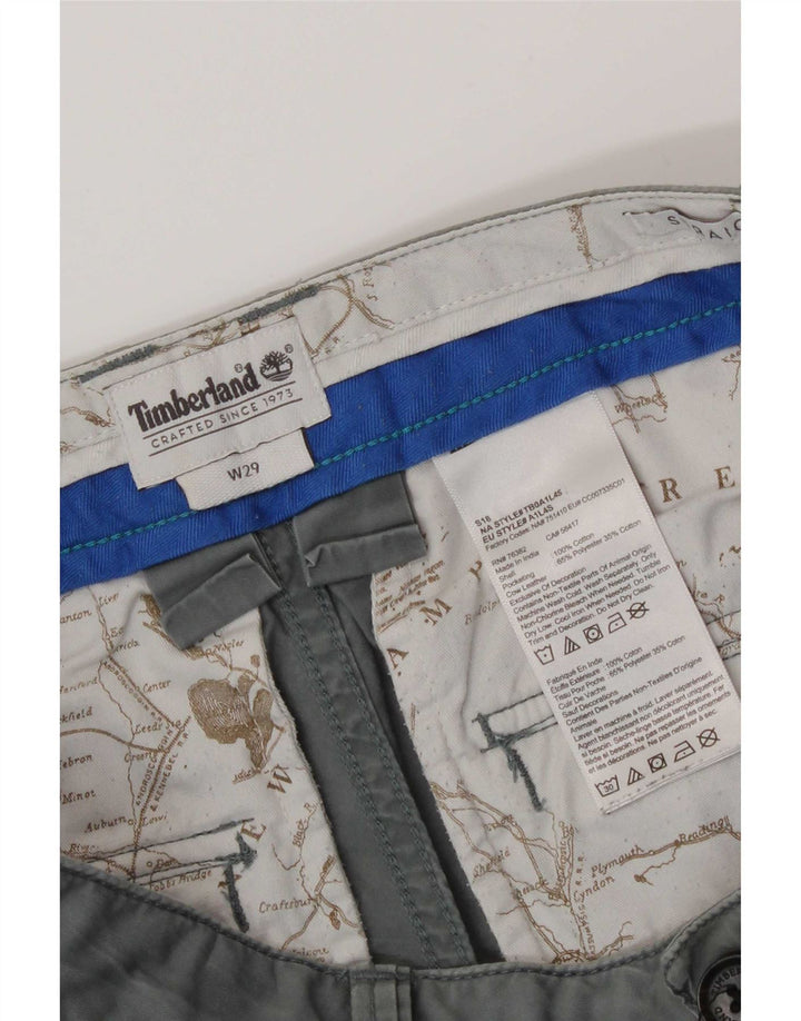 Ανδρικό σορτς Chino Timberland W29 Μικρό γκρι βαμβακερό