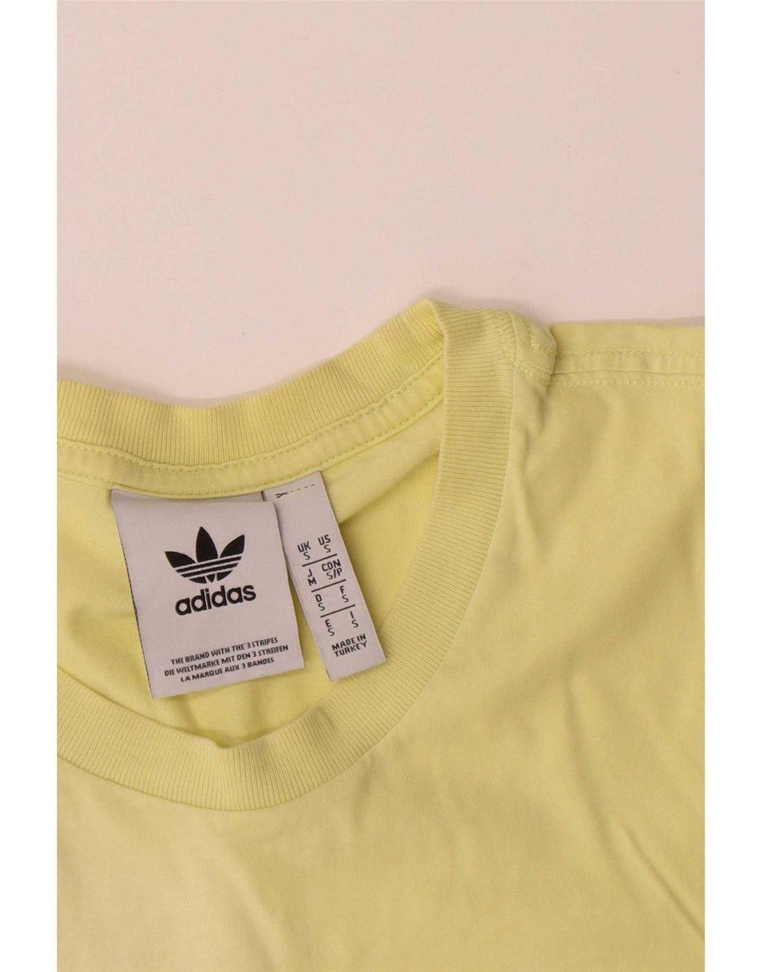 Ανδρικό T-Shirt Adidas Top Μικρό Κίτρινο