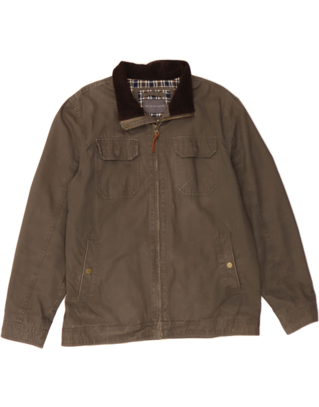 JOHN ROCHA Ανδρικό Bomber Jacket UK 40 Large Grey Cotton
