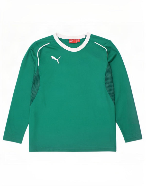 Puma Boys Top Μακρύ μανίκι 9-10 ετών Πράσινο Colourblock