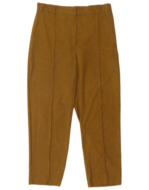 Marks & Spencer Γυναικεία Ψηλόμεση Παντελόνι UK 16 Large W32 L28 Khaki