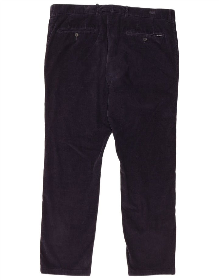 Ανδρικό ίσιο κοτλέ παντελόνι HACKETT W38 L30 Navy Blue Cotton