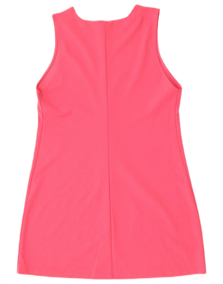 Zara Γυναικείο Αμάνικο Φόρεμα UK 12 Medium Pink Polyester