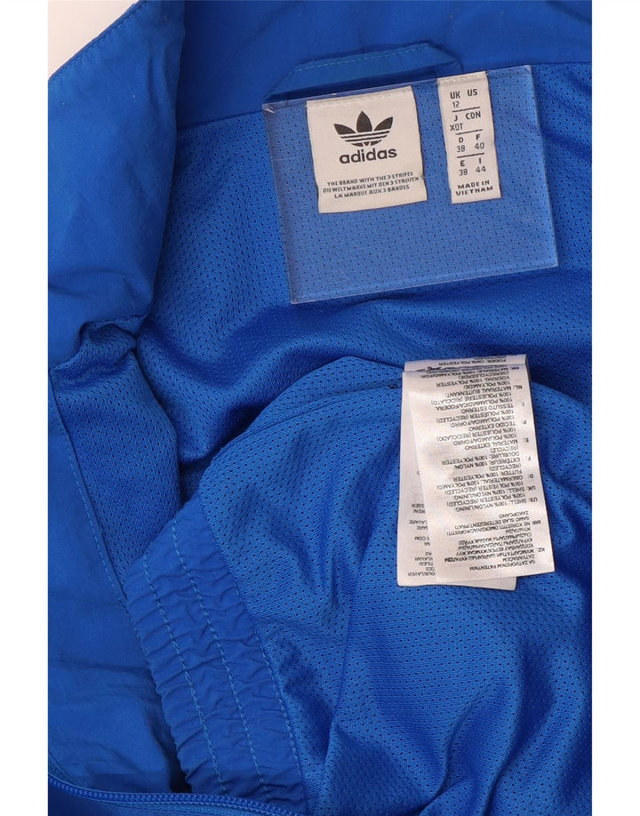 Γυναικεία αθλητική φόρμα Adidas Top Jacket UK 12 Medium Blue Nylon