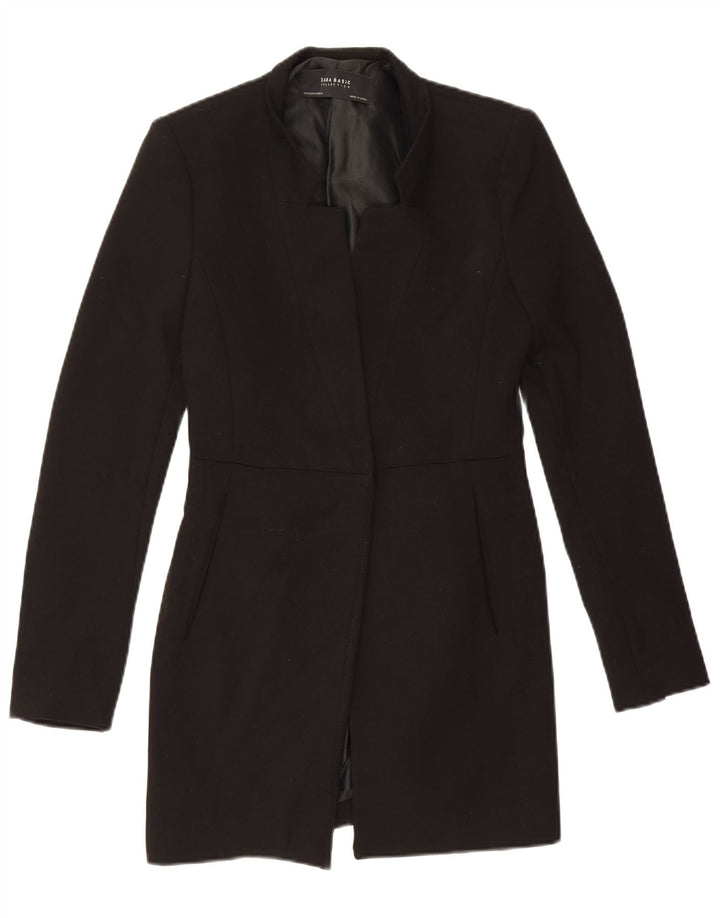 Zara Γυναικείο σακάκι Longline Blazer UK 6 XS Μαύρο Πολυεστέρας