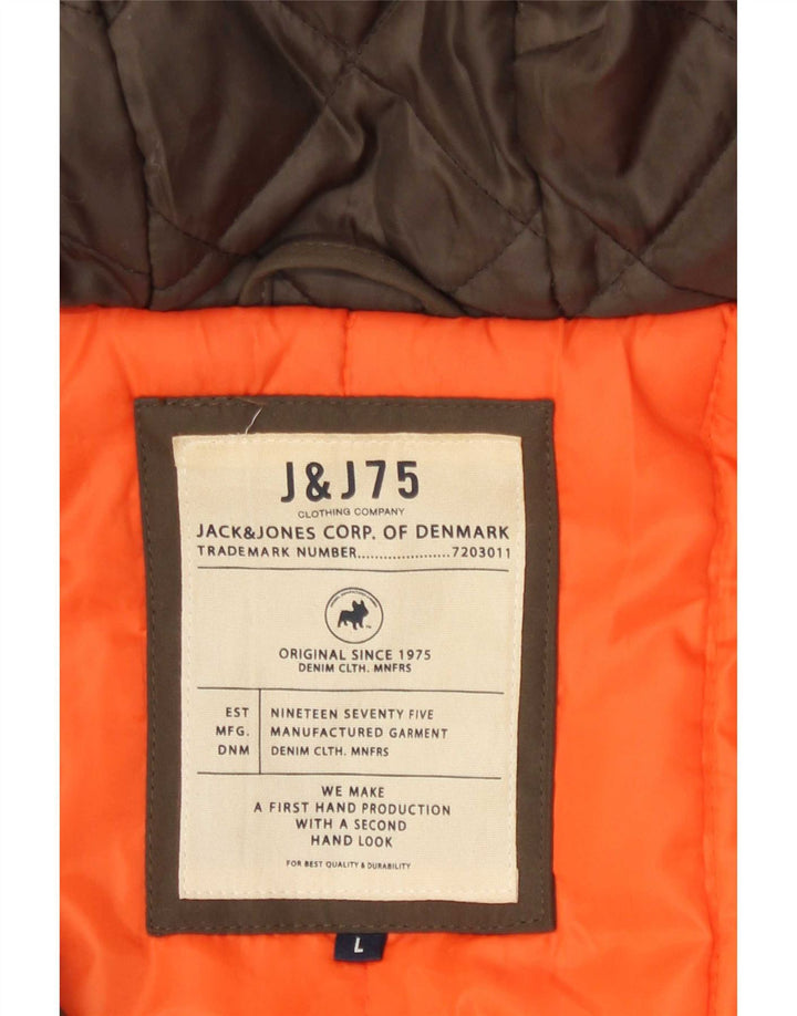 Jack & Jones Ανδρικό Bomber Jacket UK 40 Large Khaki Polyester