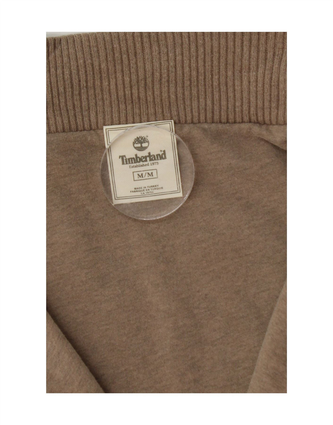 TIMBERLAND Womens Cardigan Sweater UK 14 Medium Brown Cotton