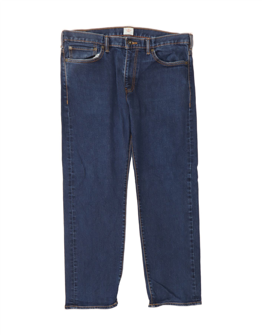 DOCKERS Mens Straight Jeans W36 L29 Navy Blue Cotton Vintage Dockers and Second-Hand Dockers from Messina Hembry 