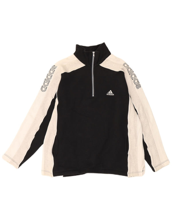 Ανδρικό γραφικό φούτερ Adidas Jumper UK 36/38 Small Black Colourblock