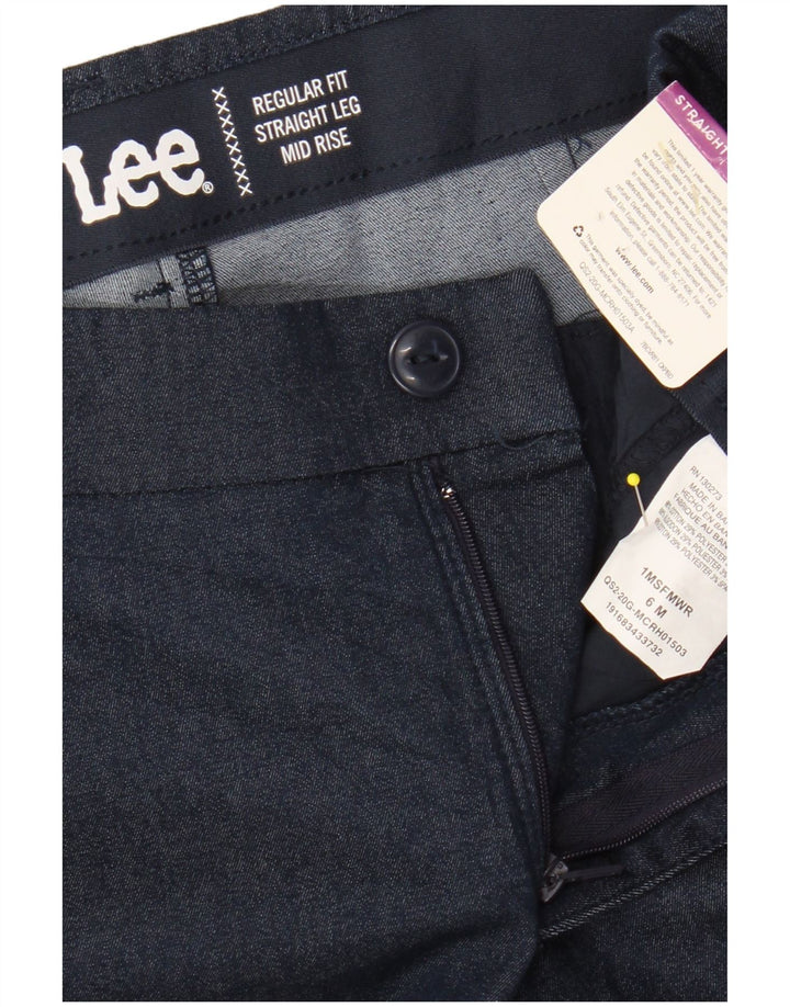 Γυναικείο ψηλόμεσο παντελόνι Chino LEE US 6 Medium W28 L30 Navy Blue
