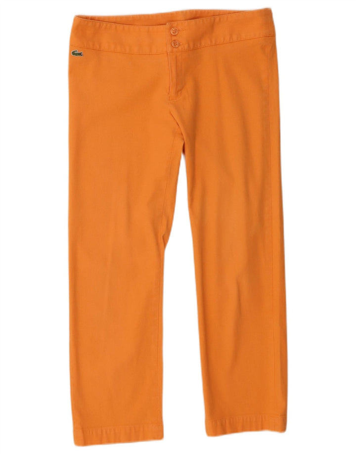 Γυναικείο παντελόνι Capri Lacoste Μέγεθος 38 Medium W30 L23 Πορτοκαλί βαμβακερό