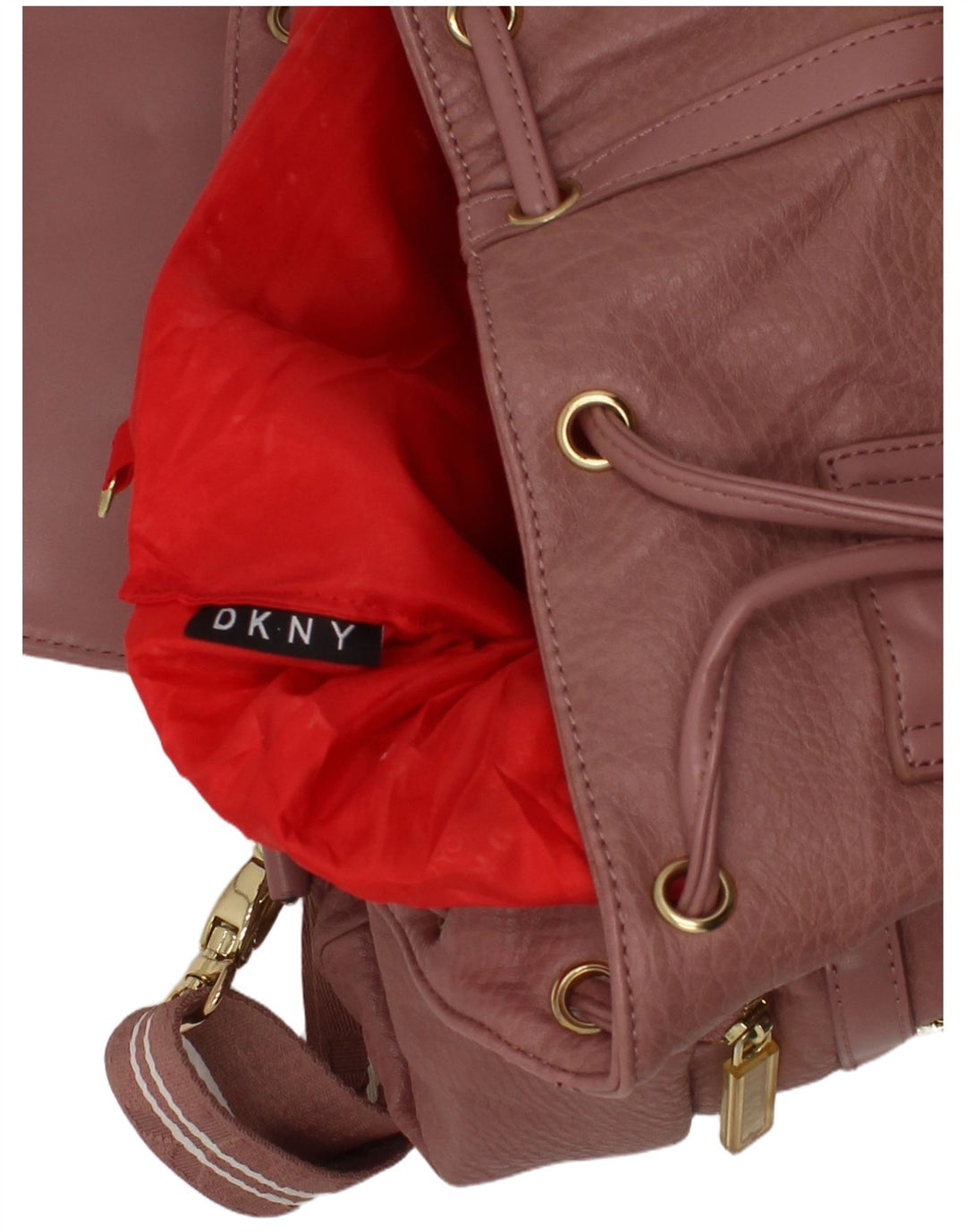 Σακίδιο πλάτης Dkny Γυναικείο από συνθετικό δέρμα ροζ πολυουρεθάνης One Size