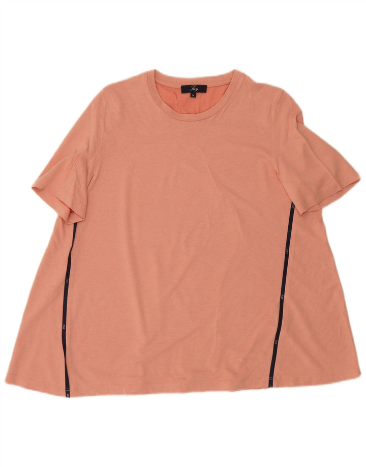 Γυναικείο T-Shirt FAY Top UK 14 Medium Orange