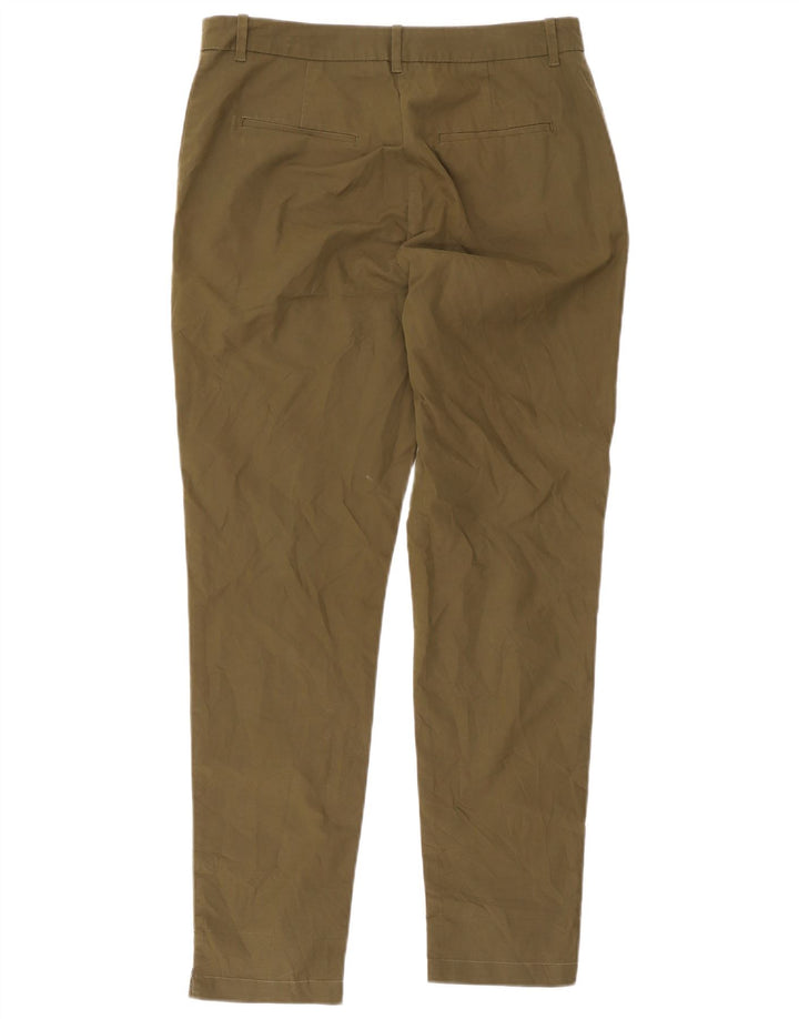 Marks & Spencer Γυναικείο λεπτό παντελόνι Capri UK 12 Medium W32 L20 Khaki