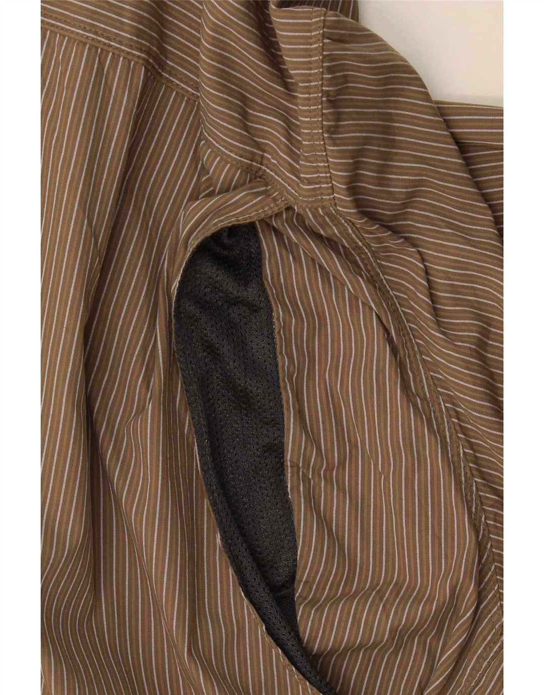 Ανδρικό πουκάμισο North Face με μεγάλο νάιλον καφέ pinstripe