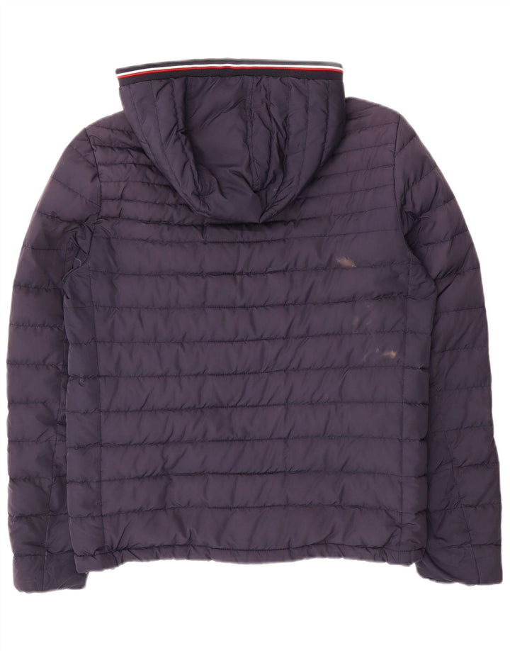 Tommy Hilfiger Ανδρικό μπουφάν με κουκούλα UK 36 Small Navy Blue Polyester