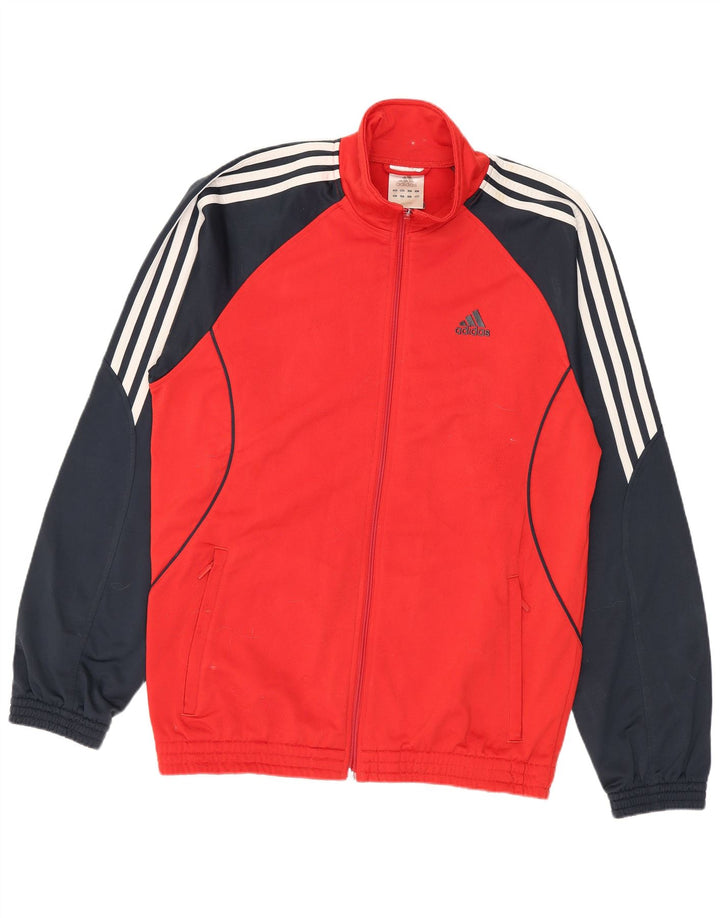 Ανδρική αθλητική φόρμα Adidas Top Jacket UK 38/40 Μεσαίου κόκκινου χρώματος πολυεστέρας