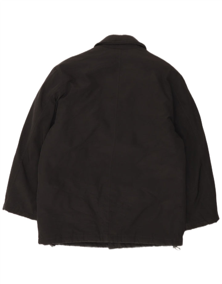 Μπουφάν Μπλε Πλαϊνό Ανδρικό Loose Fit Utility Jacket UK 36 Small Black Polyester