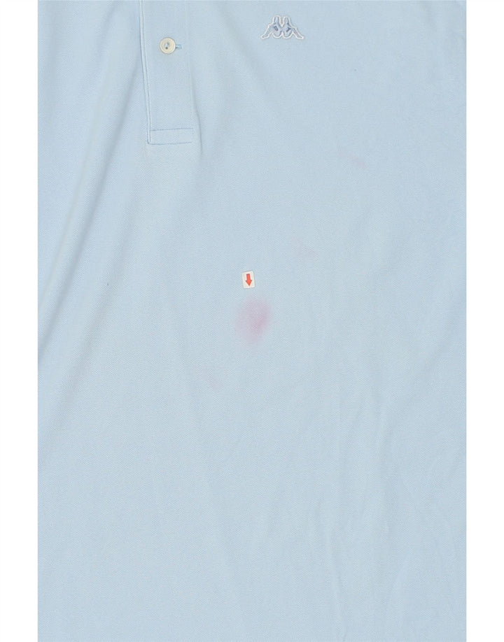 KAPPA Mens Polo Shirt Medium Blue Cotton | Vintage Kappa | Thrift | Second-Hand Kappa | Used Clothing | Messina Hembry 