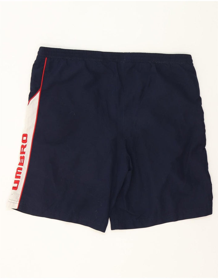 Ανδρικό γραφικό σορτς κολύμβησης UMBRO, μεσαίο μπλε ναυτικό, πολυεστέρας