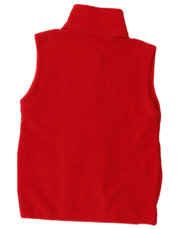 Conte of Florence Γυναικείο Fleece Gilet UK 10 Small Red Polyester