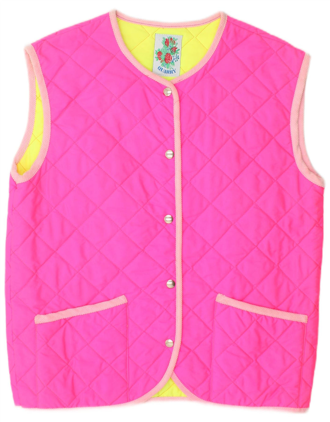 QUARRY Γυναικείο καπιτονέ Gilet UK 14 Medium Pink Polyamide