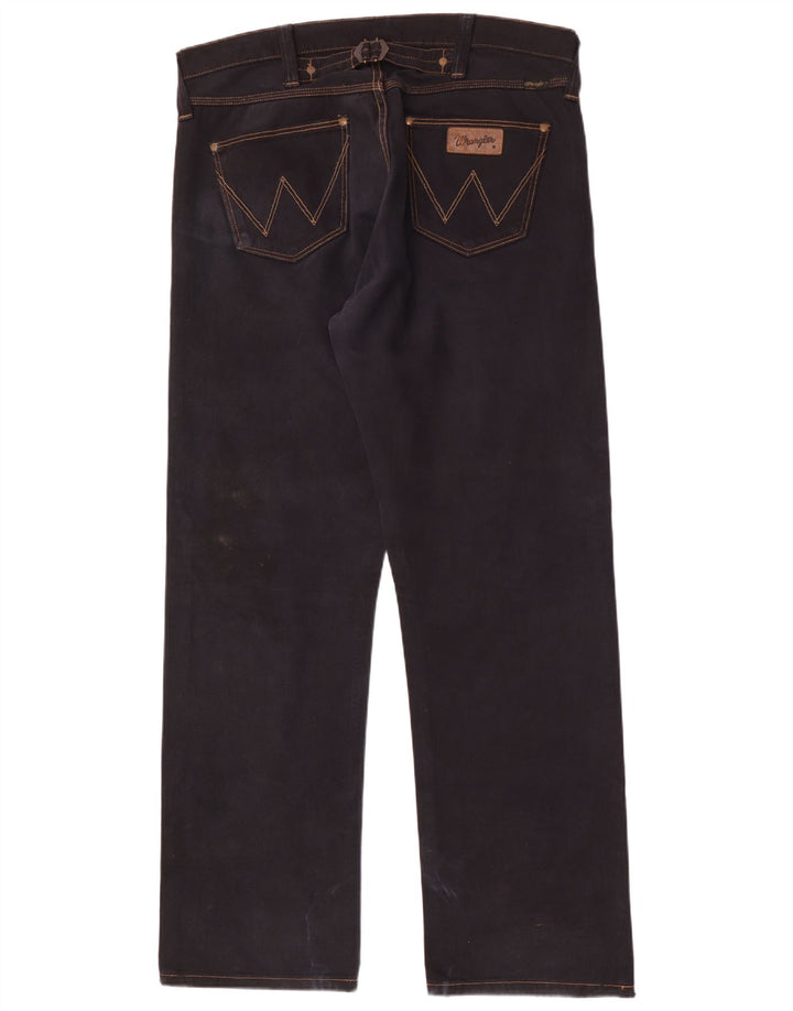 Ανδρικό τζιν Wrangler Casey Straight W36 L34 Μαύρο βαμβακερό