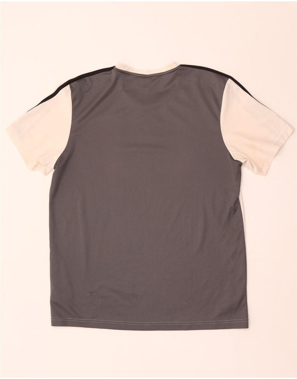 Adidas Ανδρικό T-Shirt Aeroready Top Large White Colourblock Πολυεστέρας