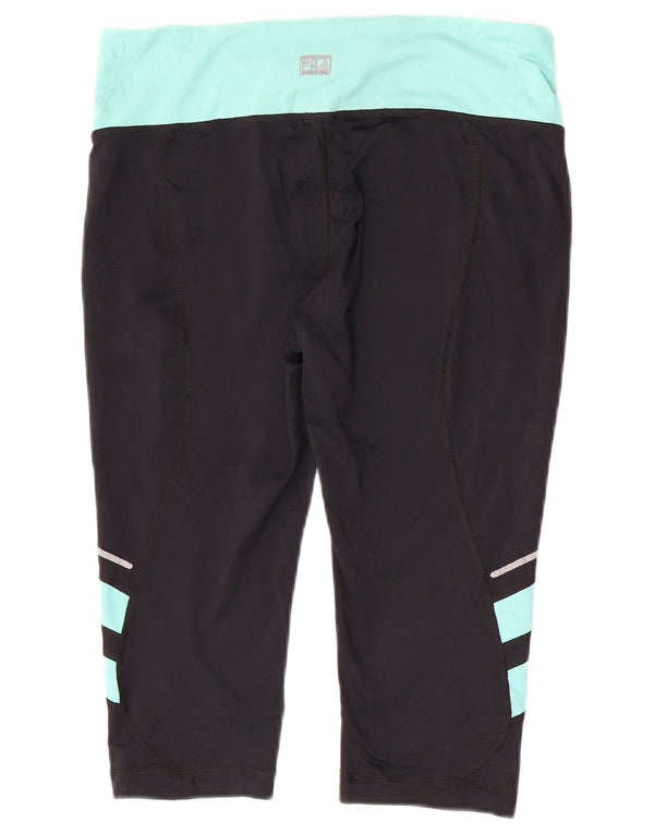 Fila Γυναικεία κολάν Capri UK 12 Medium Black Colourblock