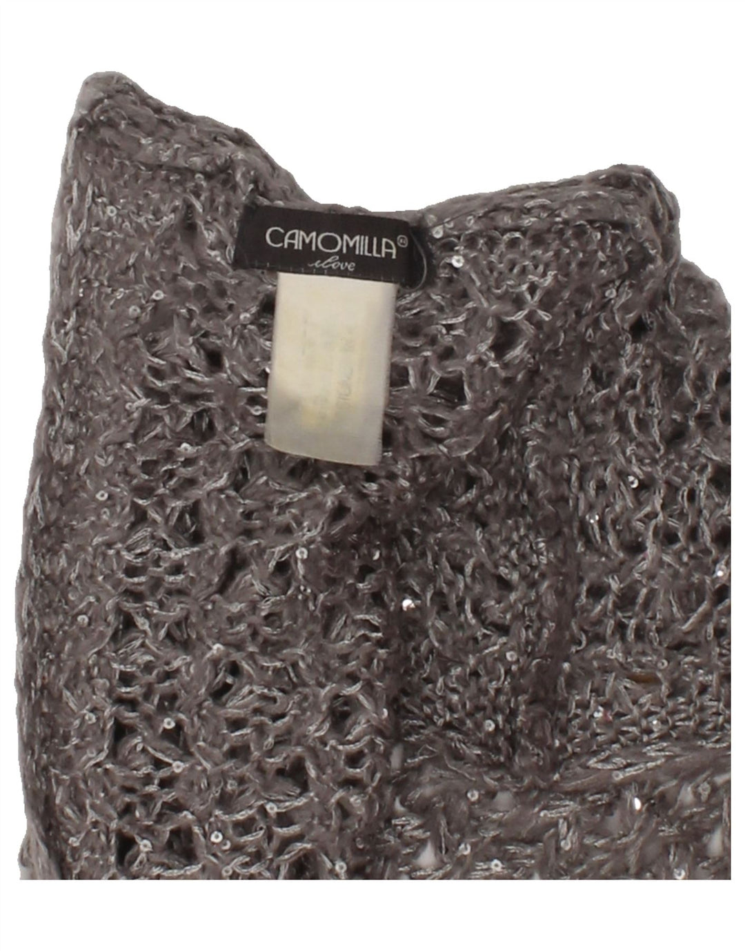 VINTAGE Womens Cowl Scarf One Size Grey Acrylic | Vintage Vintage | Thrift | Second-Hand Vintage | Used Clothing | Messina Hembry 