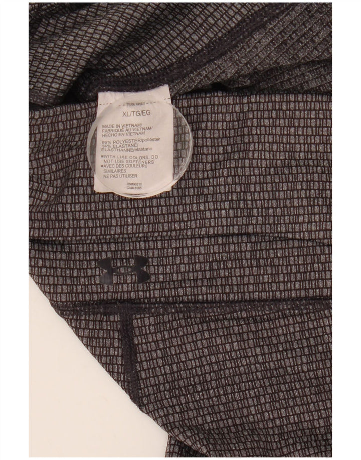 Γυναικείο Crop κολάν UNDER Armour Slim Fit UK 18 XL Grey Geometric