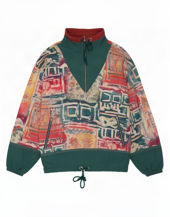 Vintage Ανδρική φόρμα πουλόβερ Top Jacket XS Πολύχρωμο Γεωμετρικό
