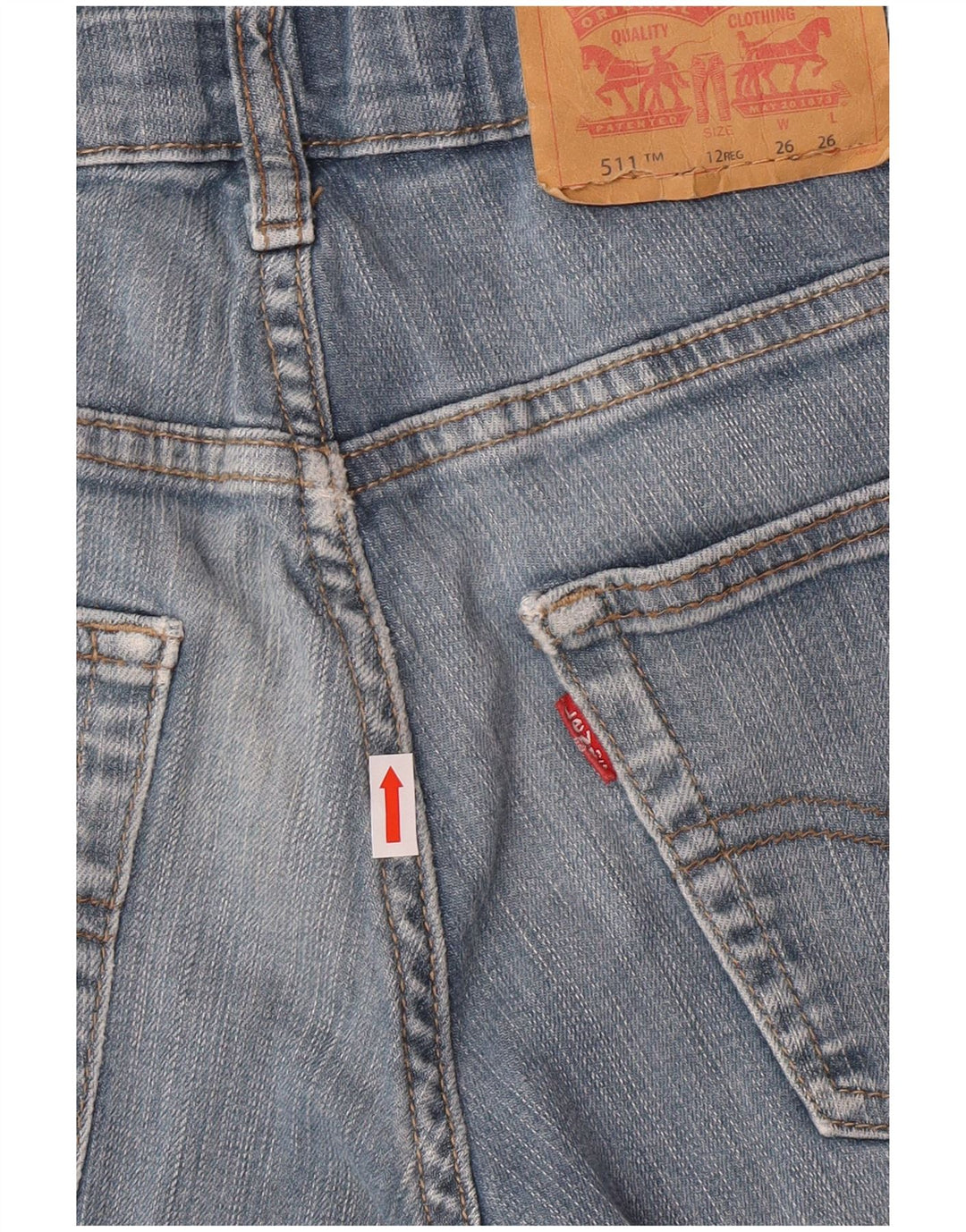 Levi's Boys 511 Slim Jeans 11-12 ετών W26 L26 Blue Cotton Classic