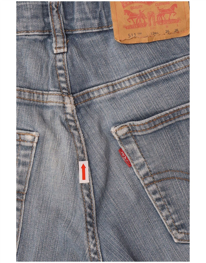 Levi's Boys 511 Slim Jeans 11-12 ετών W26 L26 Blue Cotton Classic
