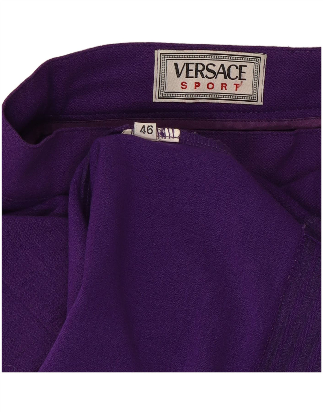 Versace Γυναικεία Pencil Φούστα IT 46 Μεγάλη W30 Μωβ