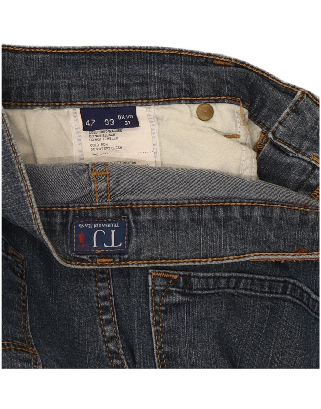 Γυναικείο τζιν Trussardi ίσιο W31 L29 Navy Blue Cotton
